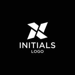Letter X logo design, simple logo design vector