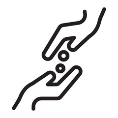 Sadaqah line icon