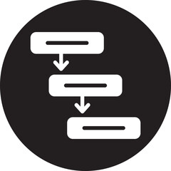 workflow glyph icon