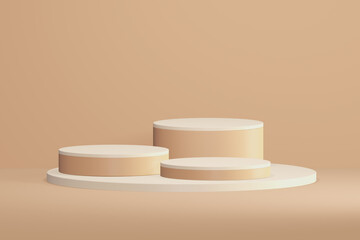 podium 3d rendering illustration