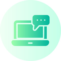 online chat gradient icon