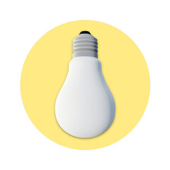 house lights icon 3d rendering illustration