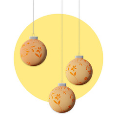 lamp decoration 3d rendering illustration