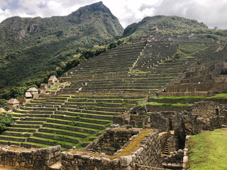 [Peru] Machu Picchu : Beautiful terraced fields looking up from below