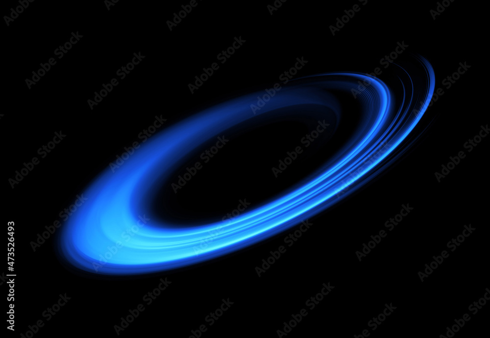 Sticker glow swirl light effect. circular lens flare. abstract rotational lines. power energy element. lumin
