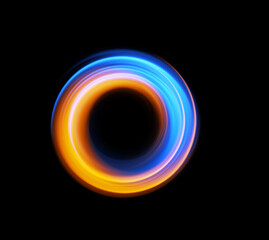 Vivid abstract background. Beautiful swirl trail effect frame.  .Mystical portal. Bright sphere lens. Rotating lines. Glow ring. .Magic  ball. Led spiral. Glint lines. Focus place. Illusory flash.