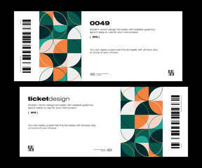 Mid-Century Design Aesthetics Vector Poster Template