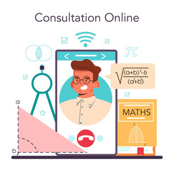 Mathematician online service or platform. Mathematician use