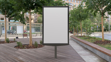 Street poster billboard mock up