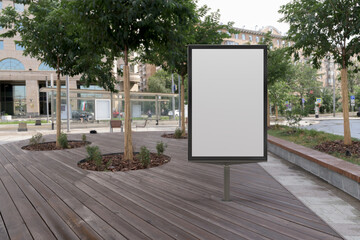 Street poster billboard mock up