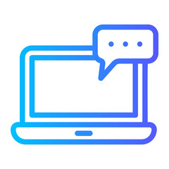 online chat gradient icon