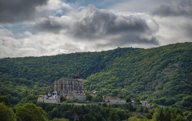 Vue panoramique sur Saint-Bertrand-de-Comminges, Haute-Garonne, Occitanie, France