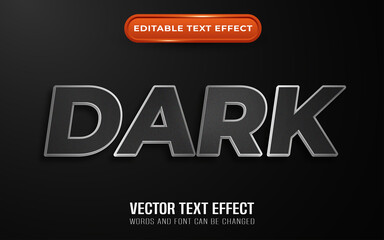 Dark editable text effect