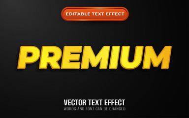 Premium editable text effect