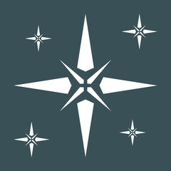 Star north quality vector illustration cut