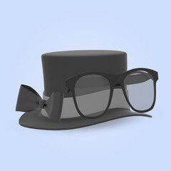 father day concept 3d rendering illustration