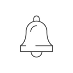 Notification bell line outline icon