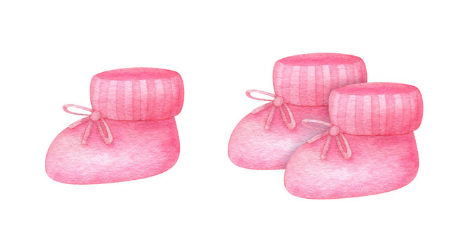 Dunnes Stores | Light-pink Baby Novelty Slippers (Size 4 Infant-8)