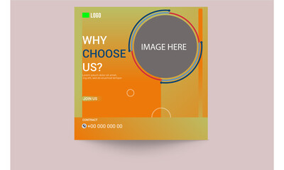 Social media modern design template