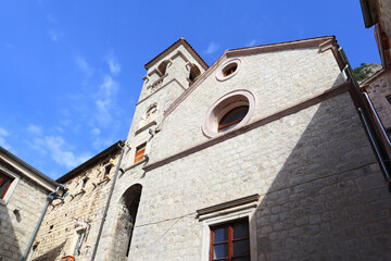 Fototapeta na wymiar Monastery of St. Francis in Kotor, Montenegro