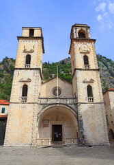 Fototapeta na wymiar Cathedral of Saint Tryphon in Kotor, Montenegro