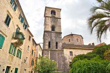 Fototapeta na wymiar Church of St. Clare in Old Town of Kotor, Montenegro