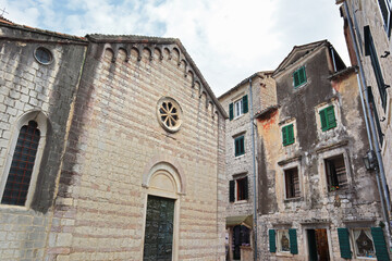 Fototapeta na wymiar Church of St. Clare in Old Town of Kotor, Montenegro