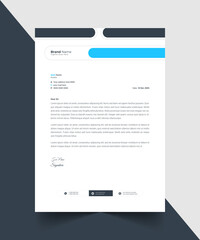 Obraz premium Corporate Letterhead Template Design