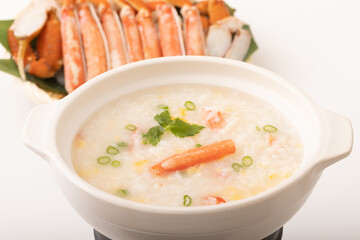 カニ雑炊(ずわい蟹)