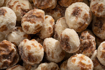 Detailed and large close up shot of tigernuts.
