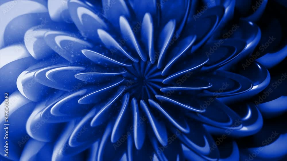Poster abstraction in the form of a flower. motion. a bright spring in the form of a flower made in abstrac