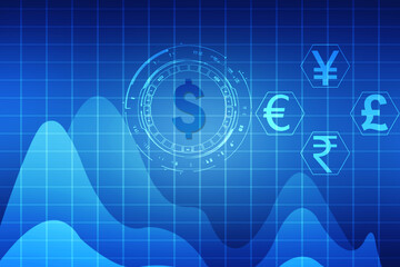 Money transfer. Global Currency. Stock Exchange, Financial Background,Stock market concept
