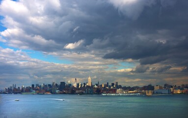 Naklejka premium Manhattan Skyline Panorama