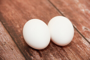 round white chicken eggs with hard shells