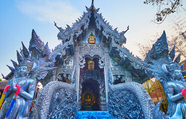 The entry to the Ubosot of the Silver Temple, Chiang Mai, Thailand