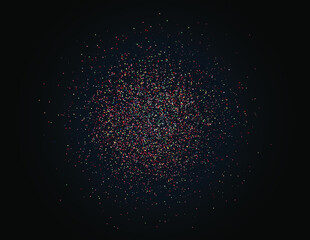 Particle explosion effect, glitter texture, elementary particles, Sparkling texture