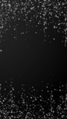 Beautiful snowfall Christmas background. Subtle fl