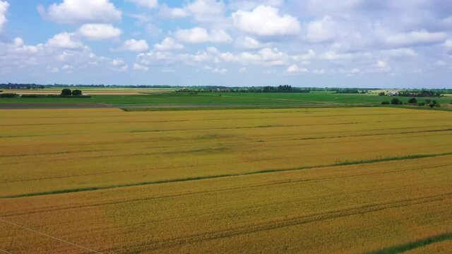 aerial 4k view of comacchio city, emilia romagna, italy, venice lagoon, fishermen city, city above water with bridges 