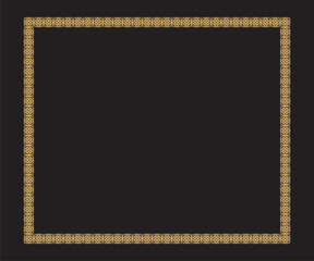 artistic creative golden floral border