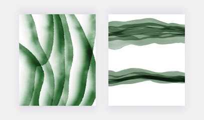 Green brush stroke watercolor texture