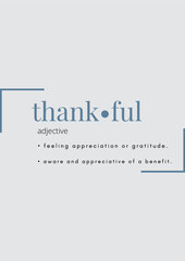 Thankful Adjective Gratitude