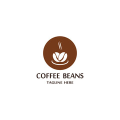 coffee bean icon vector