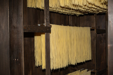 Vintage Wooden Pasta Production Plant, Italian Spaghetti
