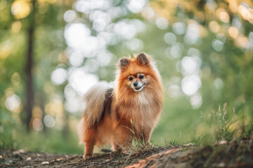 pomeranian dog portrait