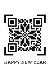 Fototapeta premium vector snowflake pattern stylized as qr code isolated on white background. christmas sweater, embroidery, snowflake,new year. useful for Christmas holidays, greeting cards, prints. happy new year 2022