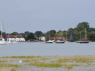 view of historic Langstone Mill Hampshire England