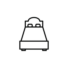 Bed Line Icon, Vector, Illustration, Logo Template. Suitable For Many Purposes.