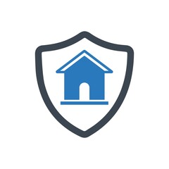 Home security shield icon