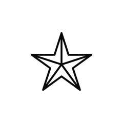 Star Line Icon, Vector, Illustration, Logo Template. Suitable For Many Purposes.