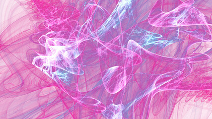 Elegant abstract wave for art projects, cards, business, posters. 3D illustration, computer-generated fractal